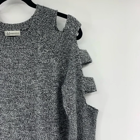 Neiman Marcus Gray Sweater Dress Large - Picture 5 of 9